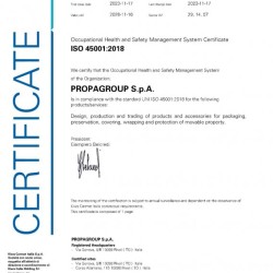 UNI EN ISO 45001:2018 certification