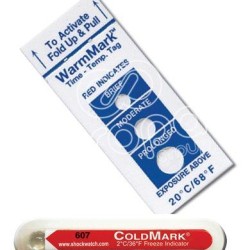 WarmMark and ColdMark temperature indicators 