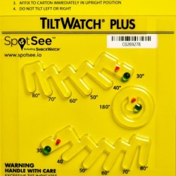 Tiltwatch overturning indicators